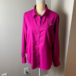 Woman’s Columbia PFG Hot Pink Omni Shade Long Sleeve Top NWOT